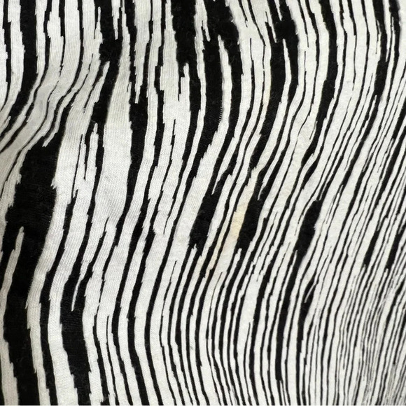 Lane Bryant Dress Size 16 Black and White Zebra Striped Knee Length Sleeveless - Picture 7 of 8